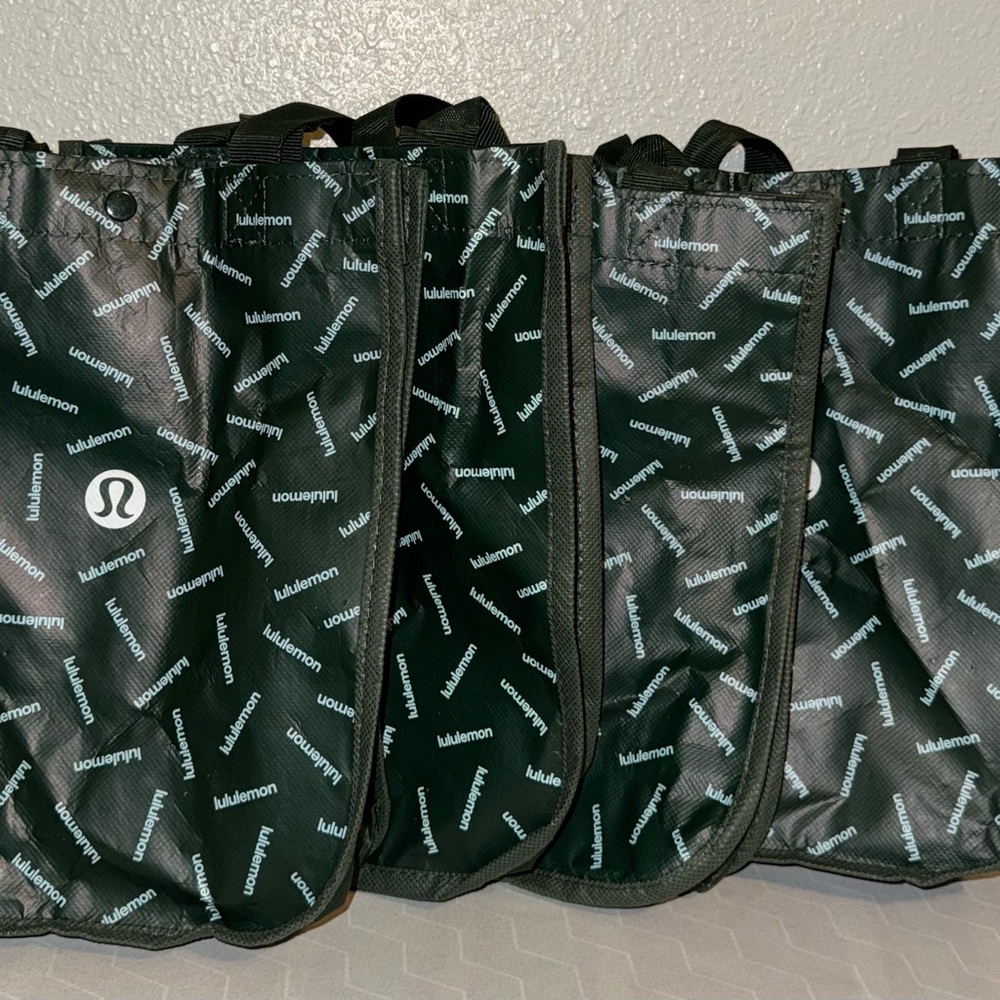 lululemon Small Green Reusable Bag Bundle
